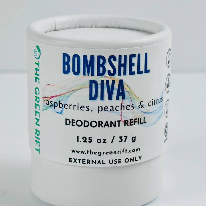 The Green Rift - Wholesale Deodorant - Women's - Bombshell Diva Pit Care Deodorant, Eco-Friendly Refillable