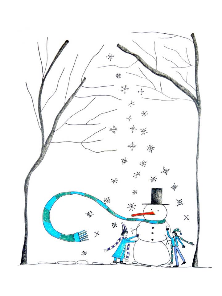 Building Frosty - Greeting Card for wholesale by Natchie