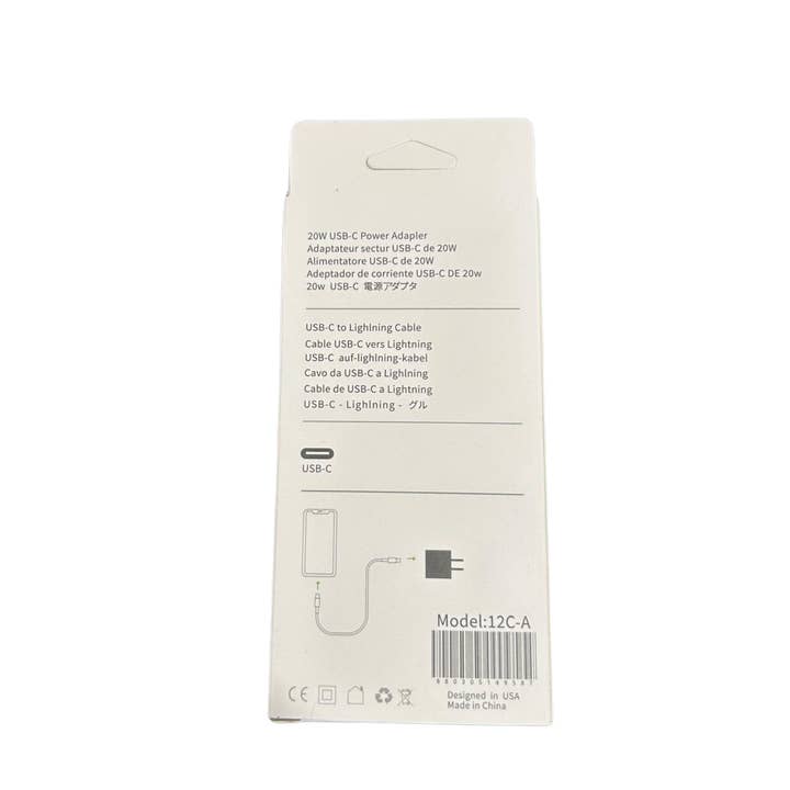 K & S WHOLESALE INC - Wholesale Charging Cable - Fast Charging 20W Type C Adapter Set 48 CT