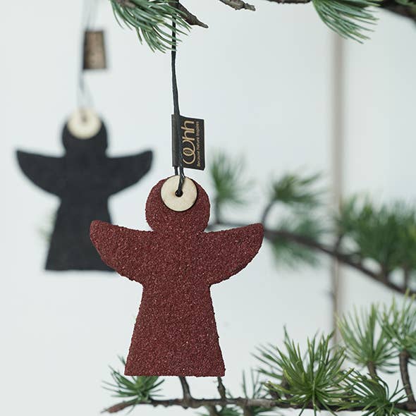 Lübech Living - Wholesale Christmas Decoration - s/6 WOODz Angels, Wine