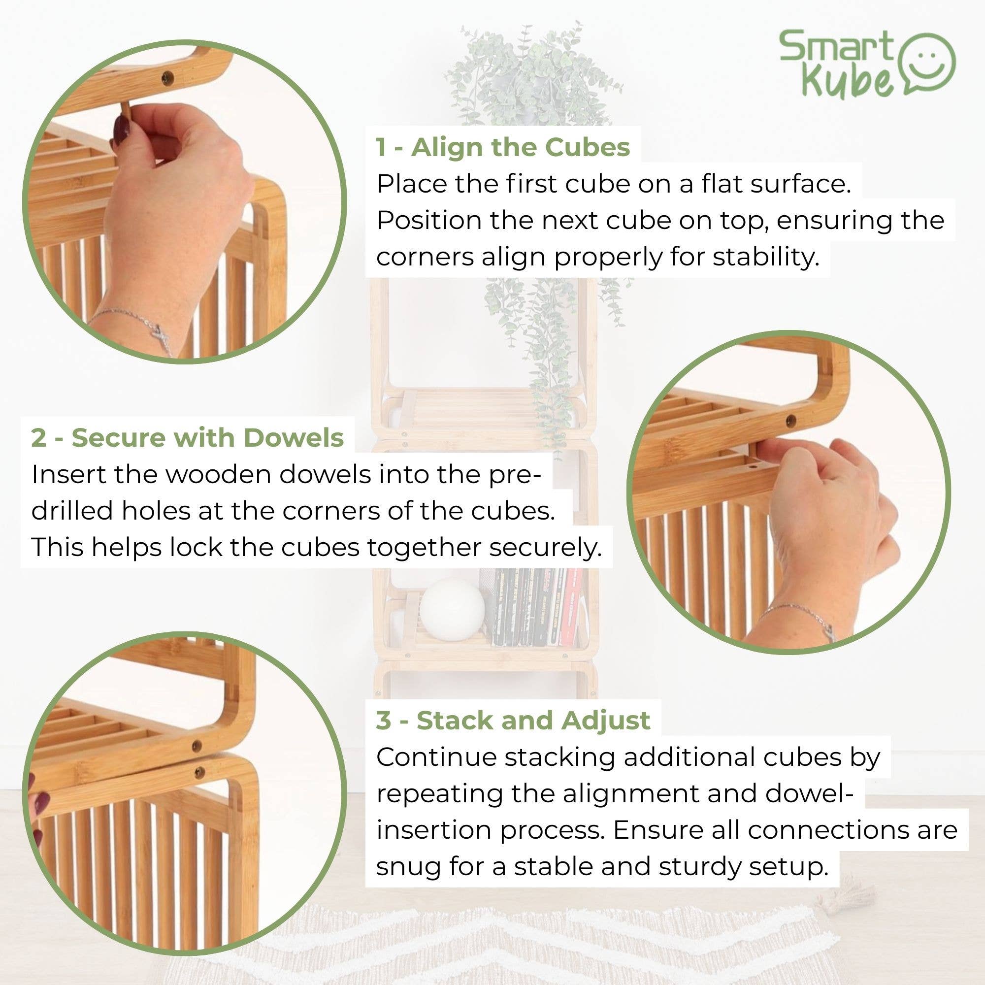 Smart Kube Black Bamboo – 13" (1 Cube ) for wholesale on Faire5