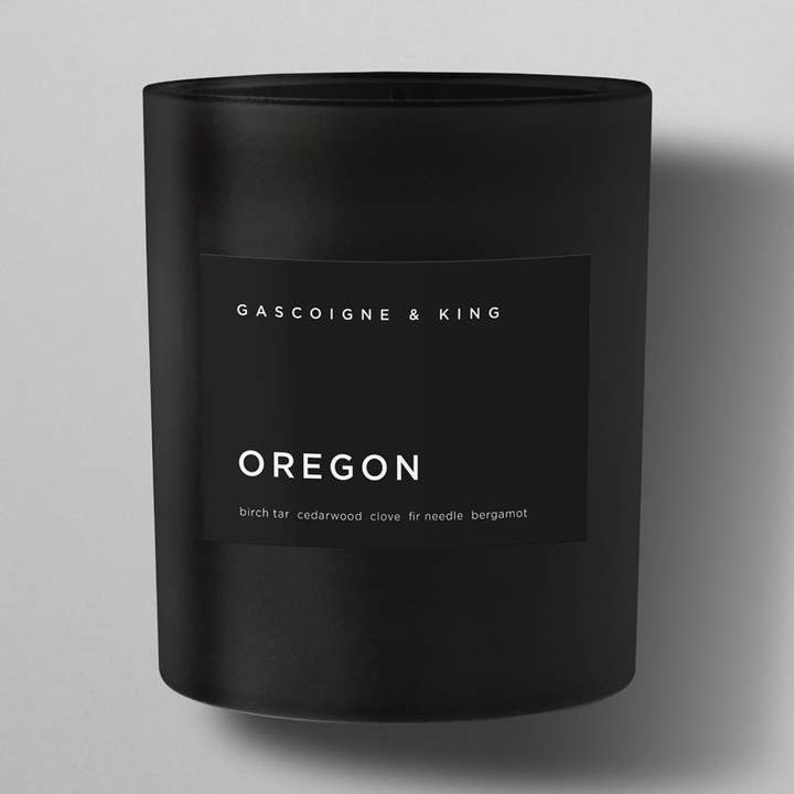 Bougie en pot de goudron de bouleau de l'Oregon et de bois de cèdre pour la vente par Gascoigne & King