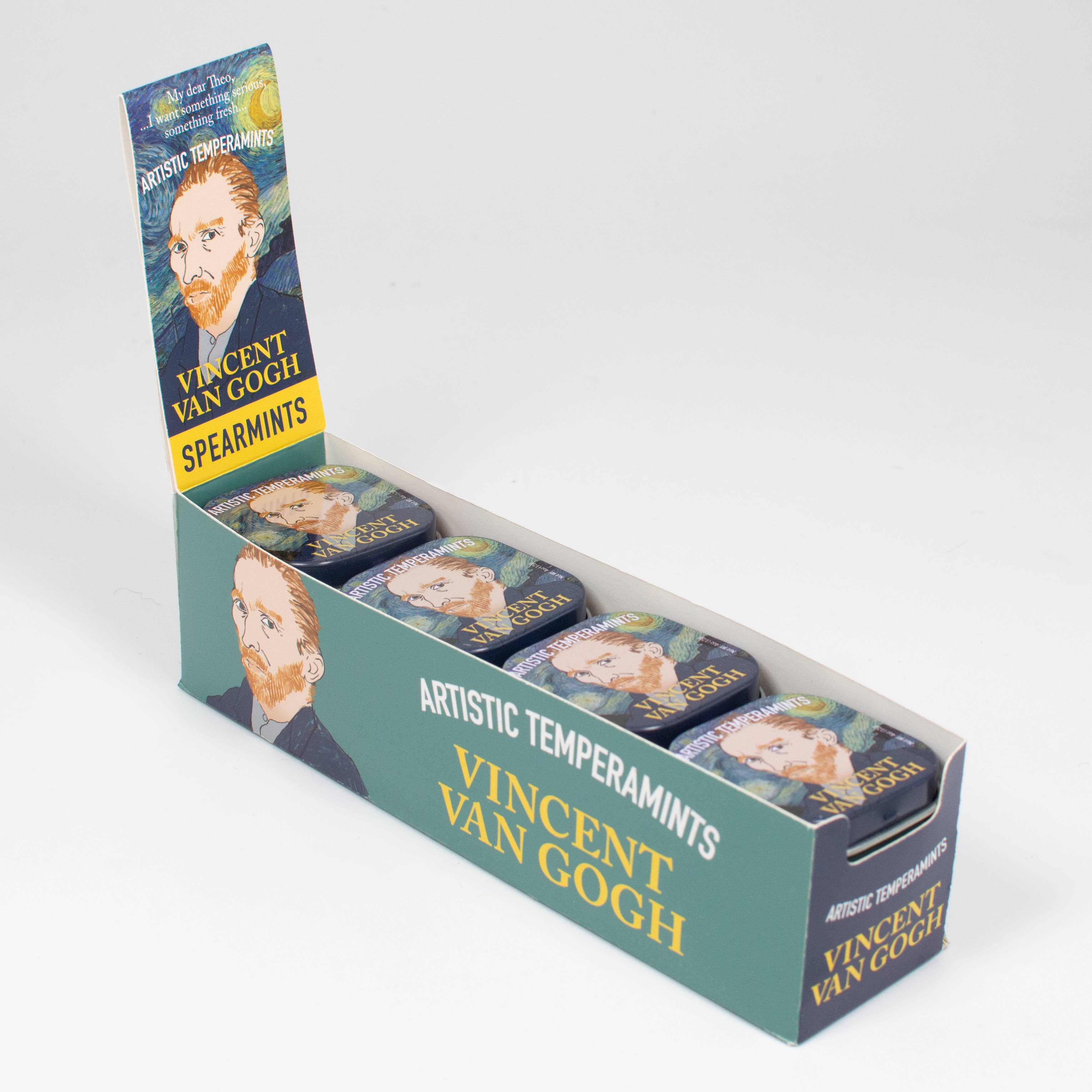 Unemployed Philosophers Guild – wholesale Minttabletter – Vincent Van Gogh's Artistic Temperamints - Pepparmint i burk1