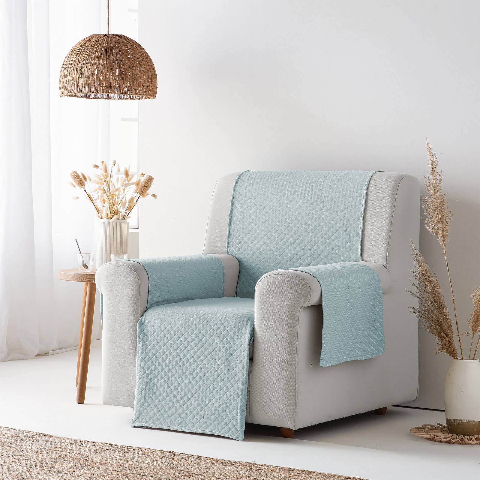 GAMUSI – Capa para cadeira/sofá por atacado – Capa de sofá lisa acolchoada algodão TRIVIAL43