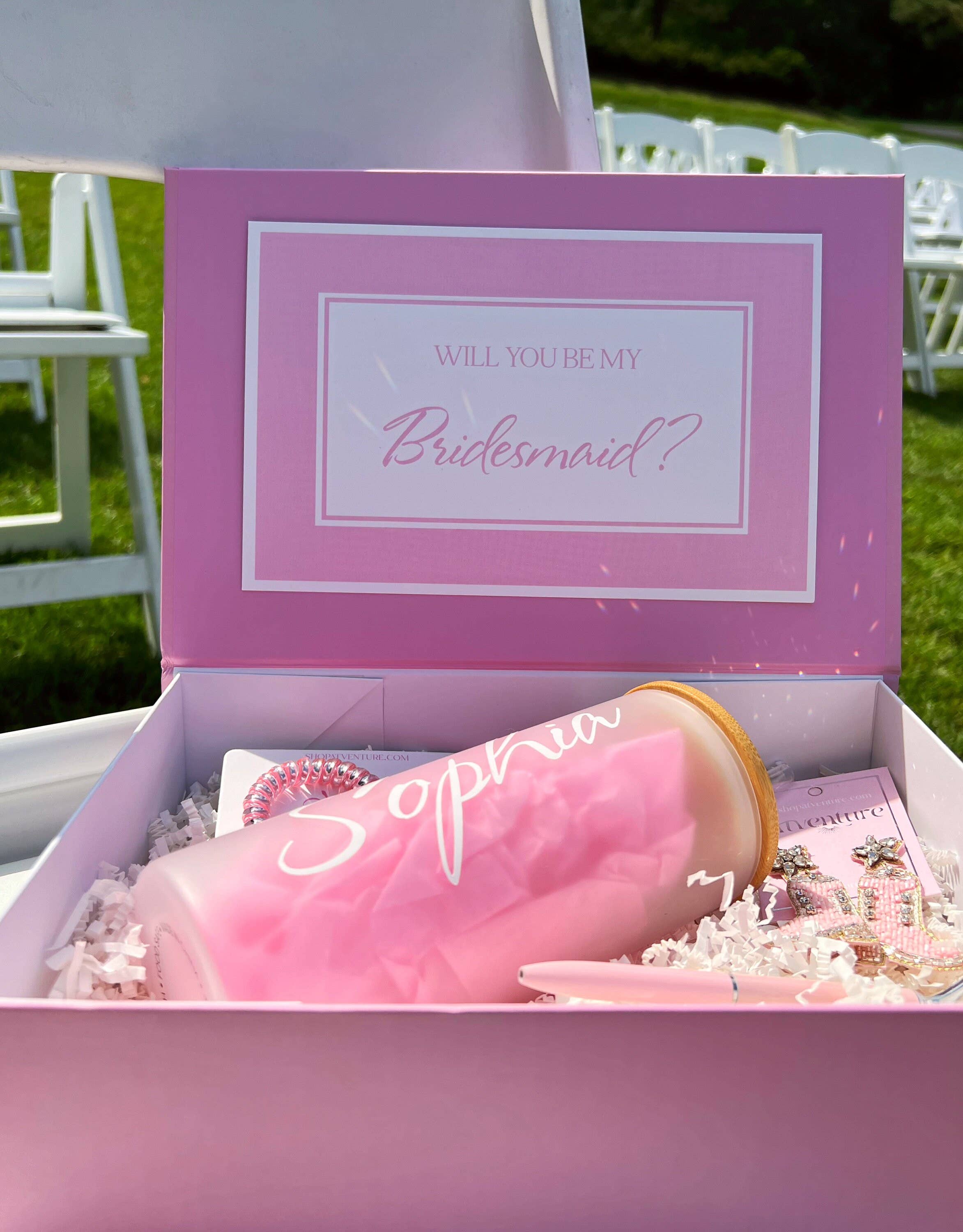 Atventure - Wholesale Gift Bag - Blush Pink Bridesmaid Proposal Box3