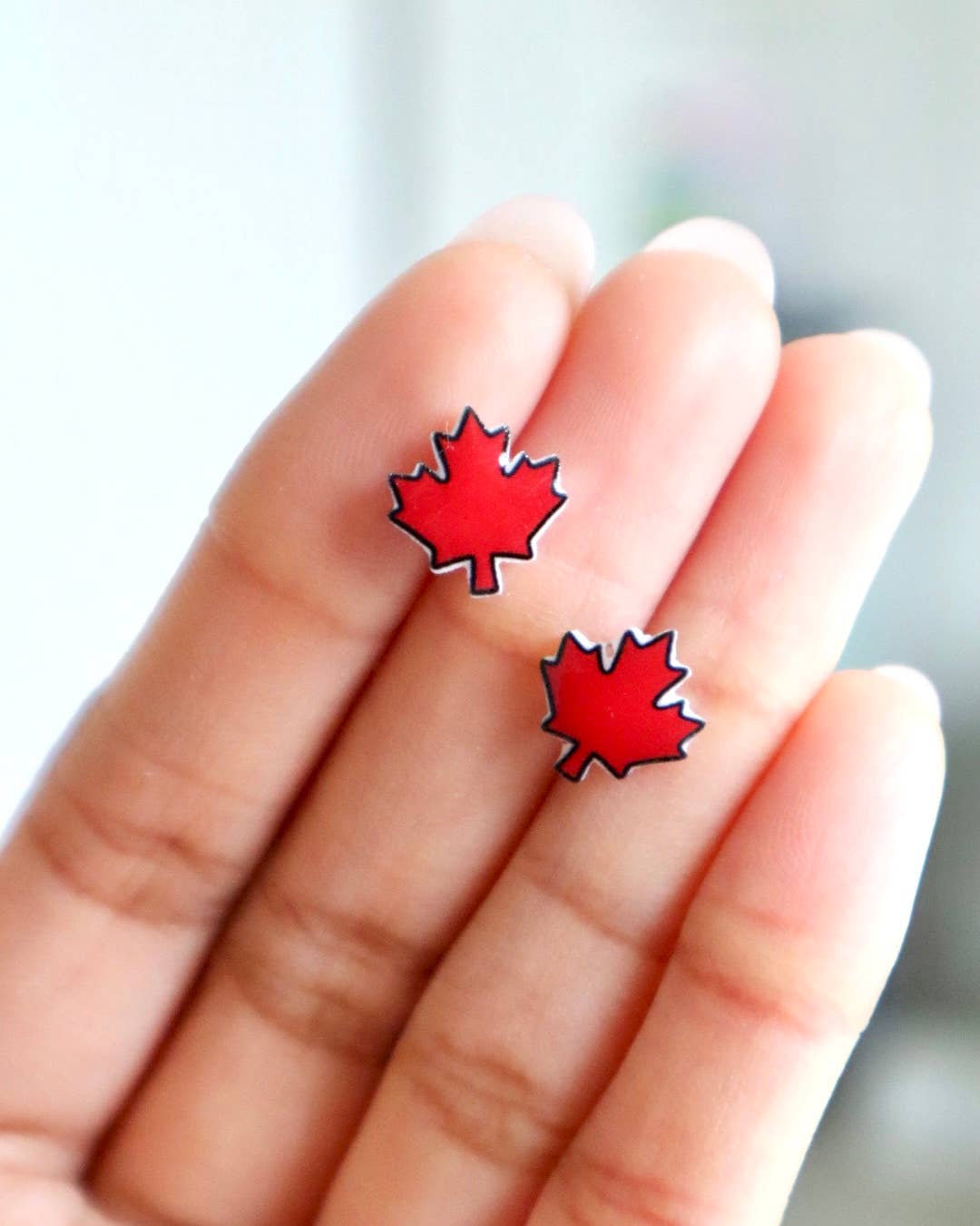 Stardoe Studio - Wholesale Stud/Post Earrings - Canadian (Canada) Maple Leaf Earrings2