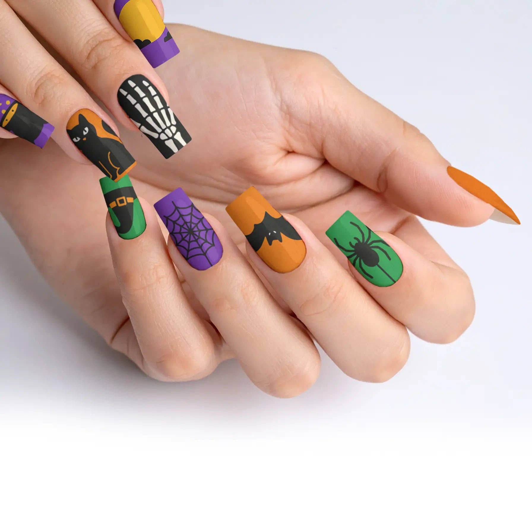 FYNE BODY - Wholesale Press-on/fake nails - Eclipse Enchantment Black Halloween Press-On Nails38