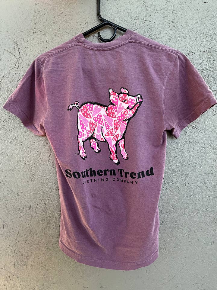 Hart Varken Korte Mouw voor wholesale door Southern Trend Clothing