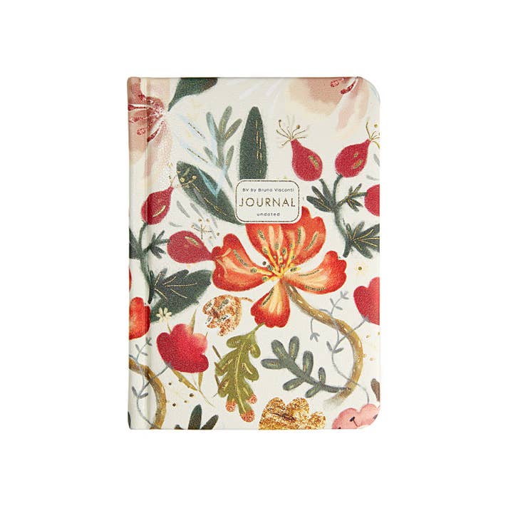 BV by Bruno Visconti - Wholesale Planner - A6 Vegan Leather Hardcover Daily Planner - Bloom Flowers1