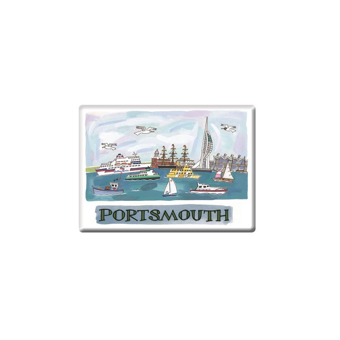Alison Gardiner US - Wholesale Magnet - Spinnaker Tower, Portsmouth Fridge Magnet