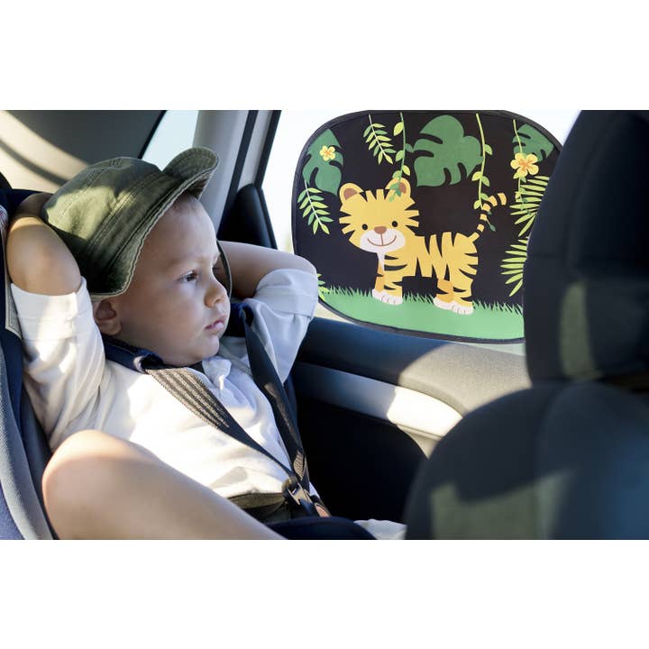 HECKBO - Vendita all'ingrosso Ciondolo decorativo per auto - Unisex - Parasole auto jungle+tiger (in 2 misure)