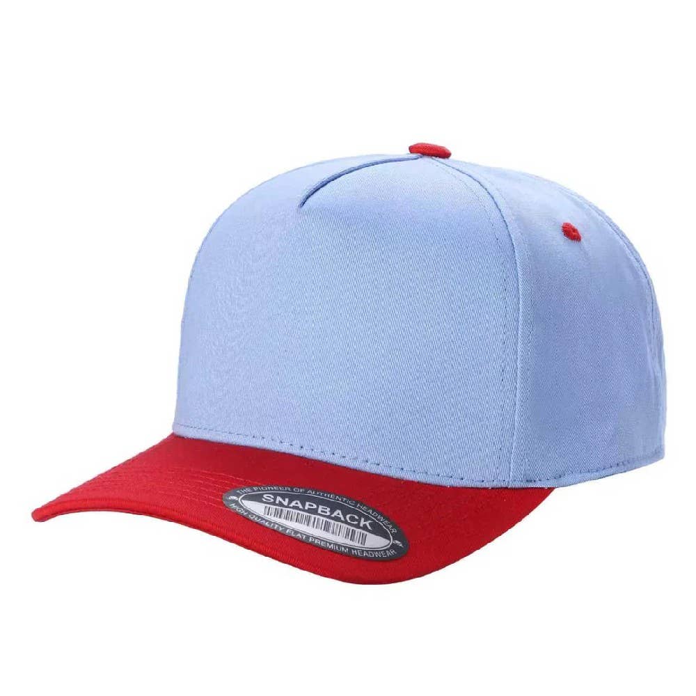 DOBBI - Wholesale Flat Brim Cap - Unisex - 5 Panel Snapback Caps79