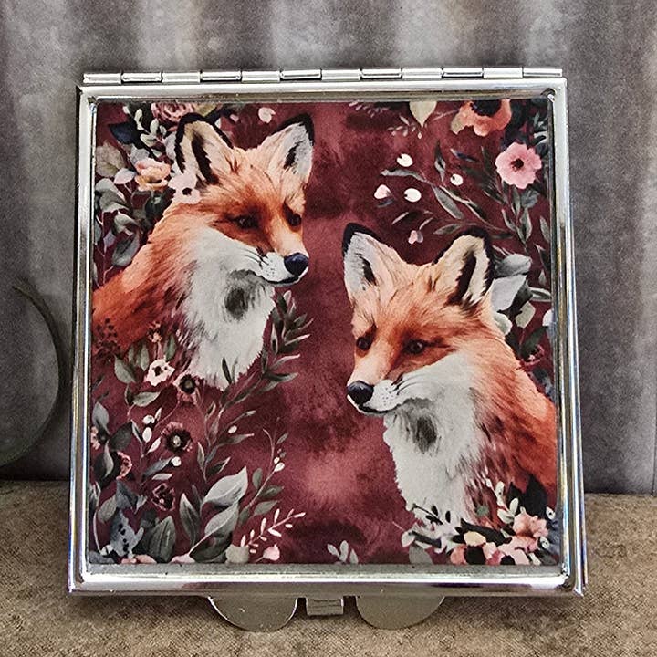 2 Specchietti Compatti Fox per la vendita all'ingrosso da parte di Oak Spring Creations