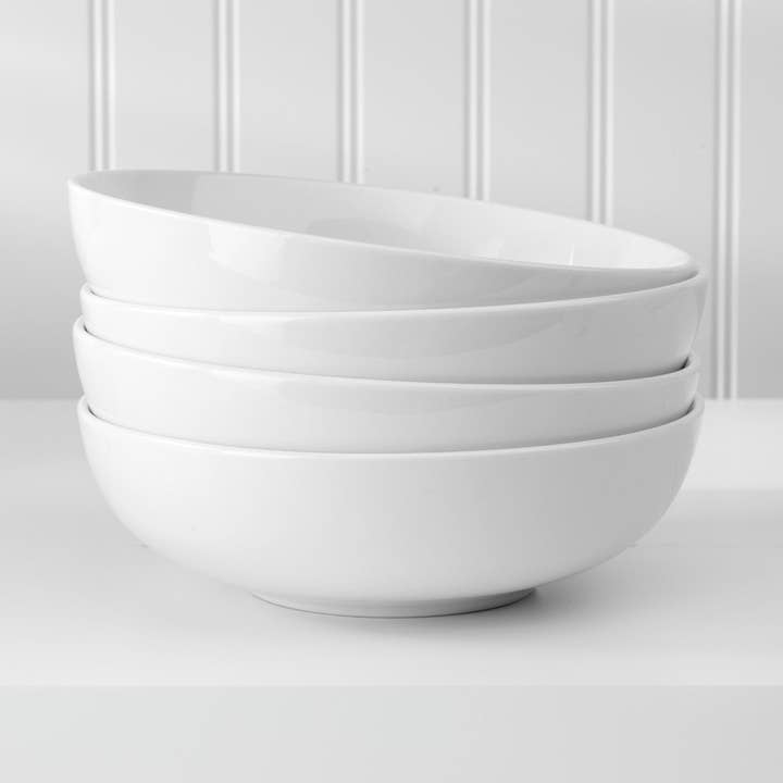 White Essential Soup Bowls Set for wholesale by Euro Ceramica Home | ClayBarn