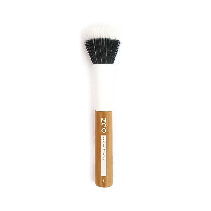 Tester Bamboo Foundation brush duo fiber for wholesale by Zao Makeup