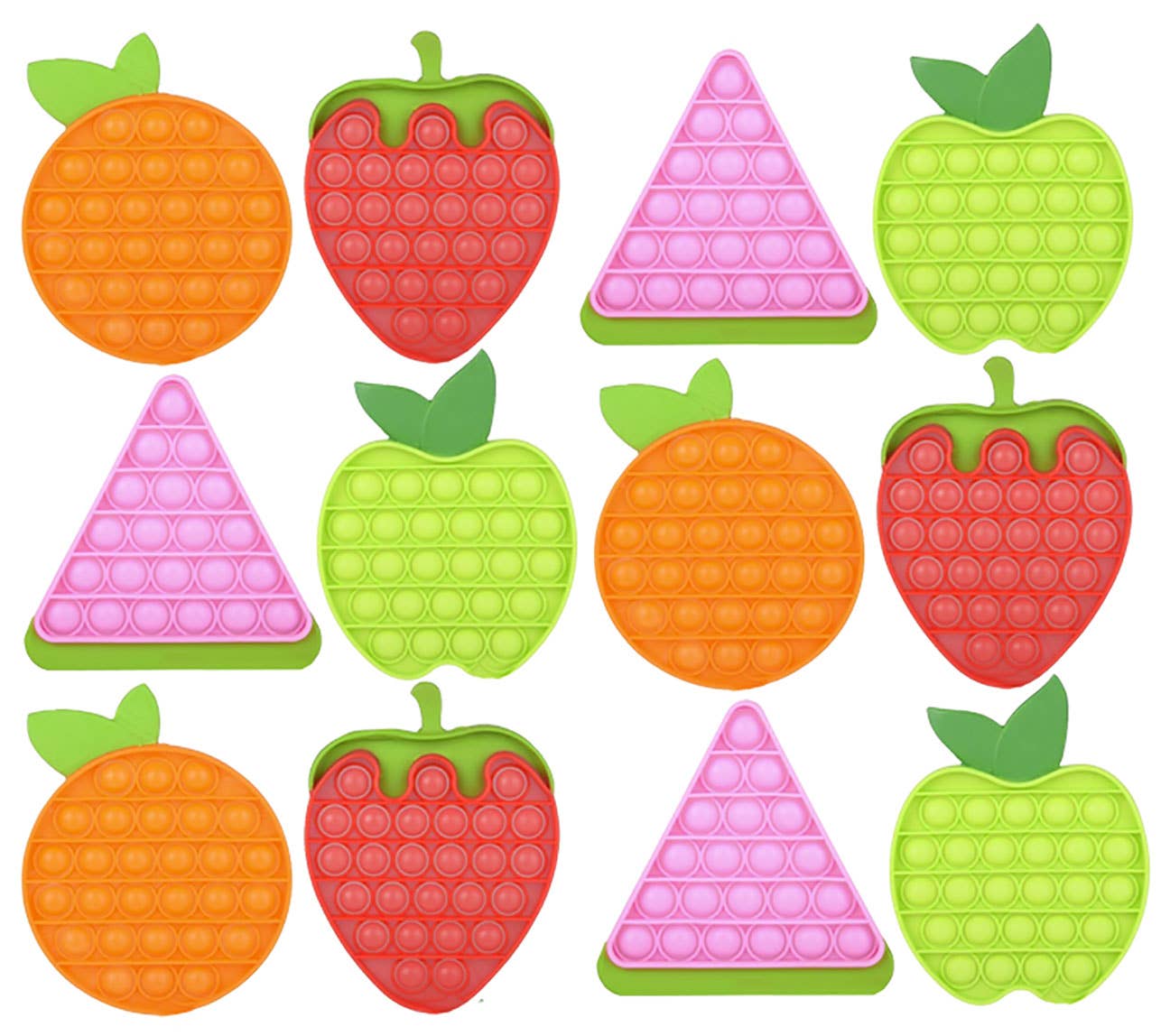 Curious Minds Toys - Wholesale Fidget Toy - Kids - 1 Fruit Shaped Bubble Pop Fidget Toy Game-Push Wrap OT4