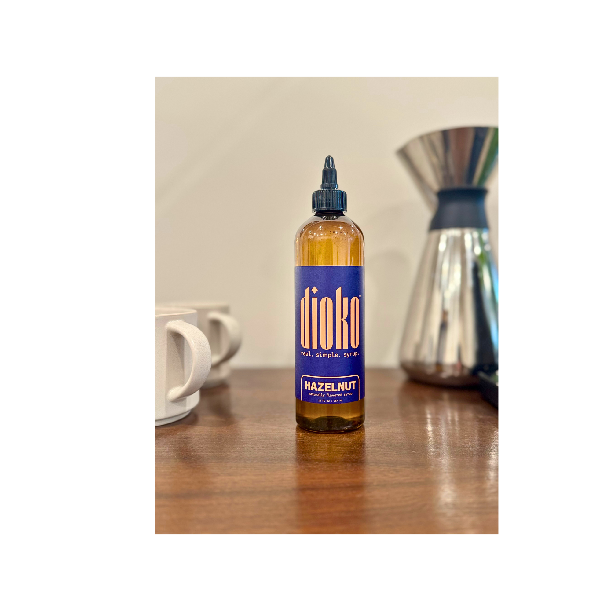 Dioko Flavors LLC - Wholesale Flavored Syrup - Dioko Premium Simple Syrup, 12 fl. oz Hazelnut3
