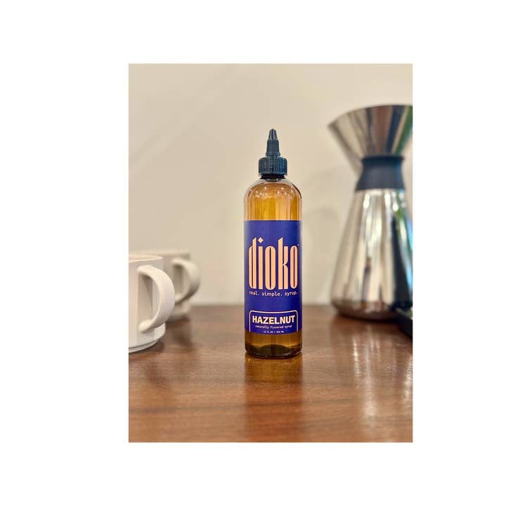 Dioko Flavors LLC - Wholesale Flavored Syrup - Dioko Premium Simple Syrup, 12 fl. oz Hazelnut3
