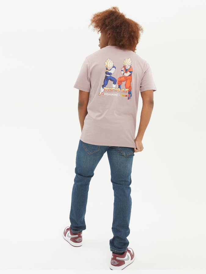 T-shirt Dragon Ball Z DBZ Saiyan 2 SS 02 - Misty Rose per la vendita all'ingrosso da parte di Hydroponic