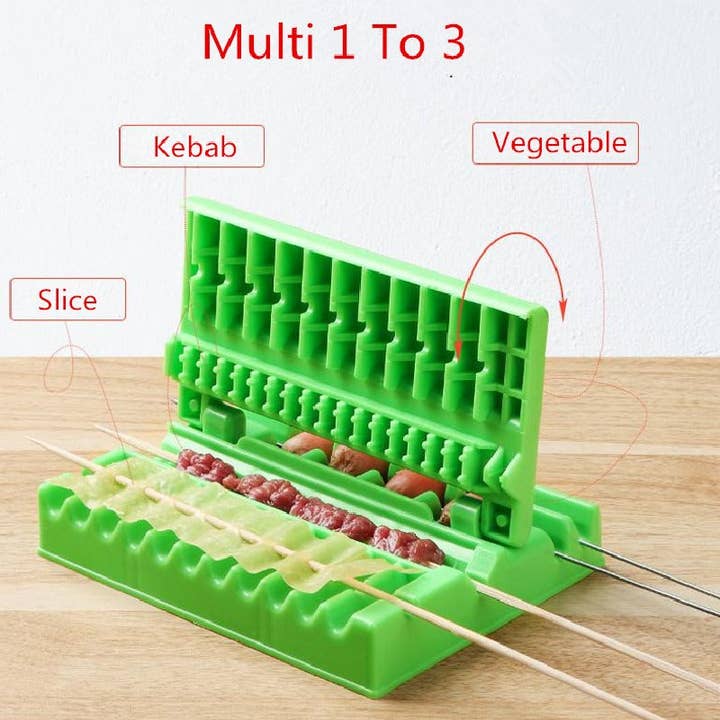 VIGOR - Wholesale Kitchen Tool/Gadget - Professional Grade Skewers Kebab Maker Barbecue Stringer Box14