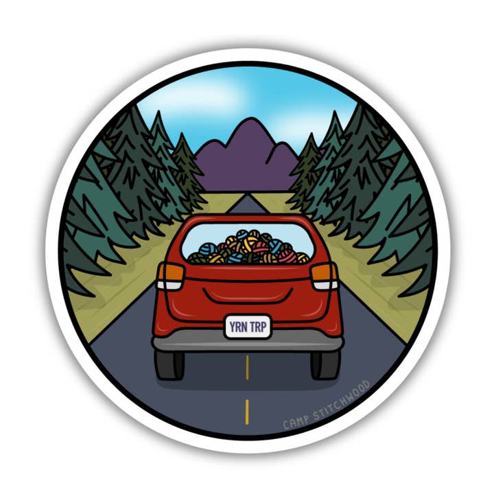 Camp Stitchwood - Wholesale Sticker - Yarn Trip Sticker0