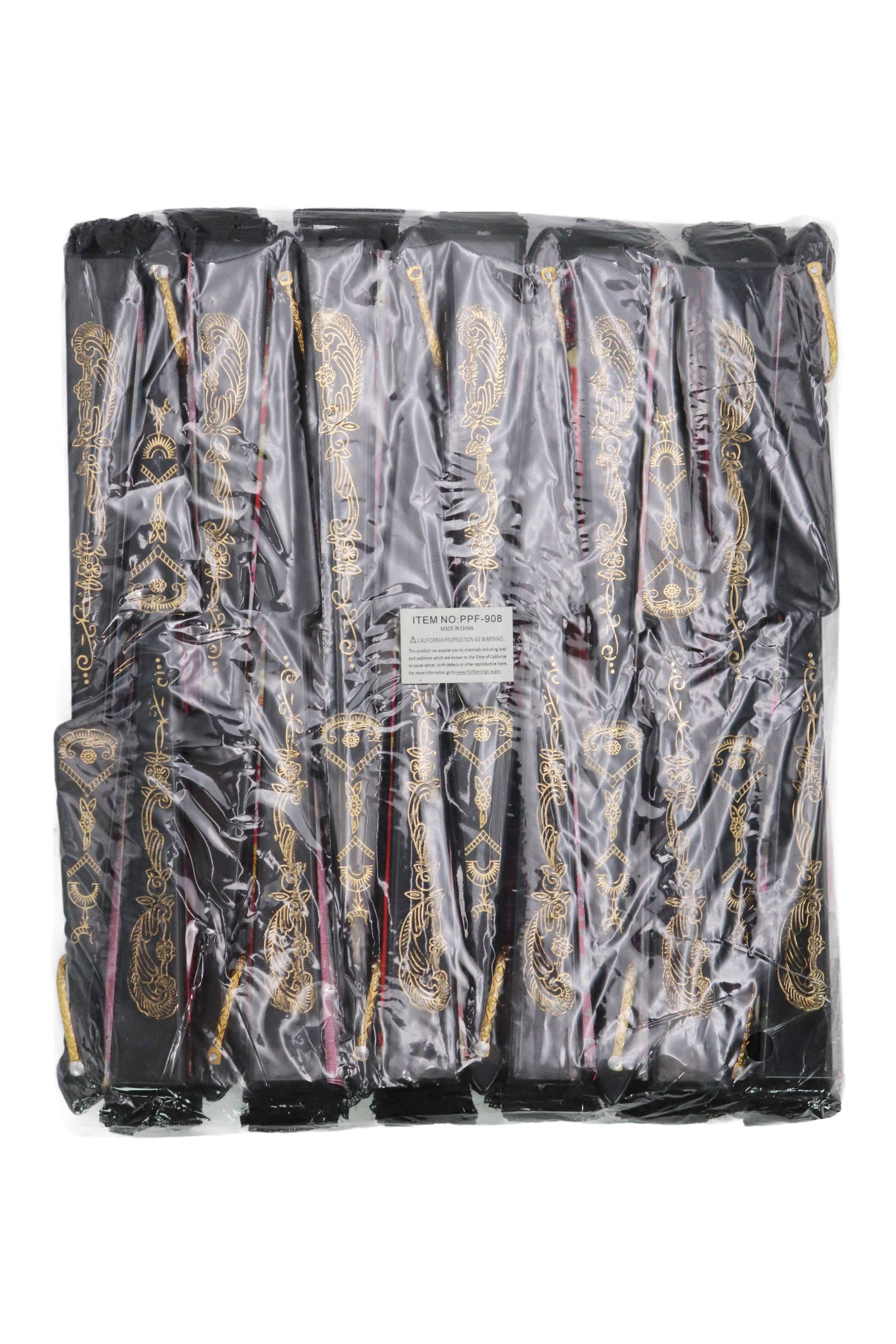 Assorted Rose Black Lace Trim Hand-held Folding Fan for wholesale on Faire2