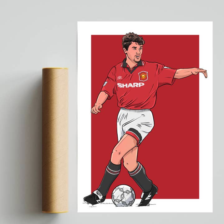Roy Keane Manchester United A3 Print for wholesale by niclasico.co.uk