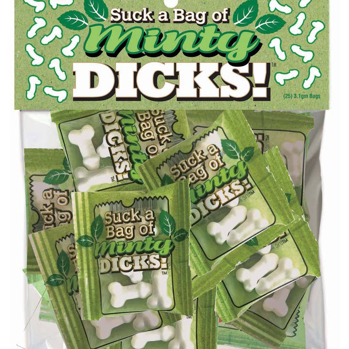 Little Genie Productions - Wholesale Mints - Suck a Bag of Minty Dicks- Bag of 25