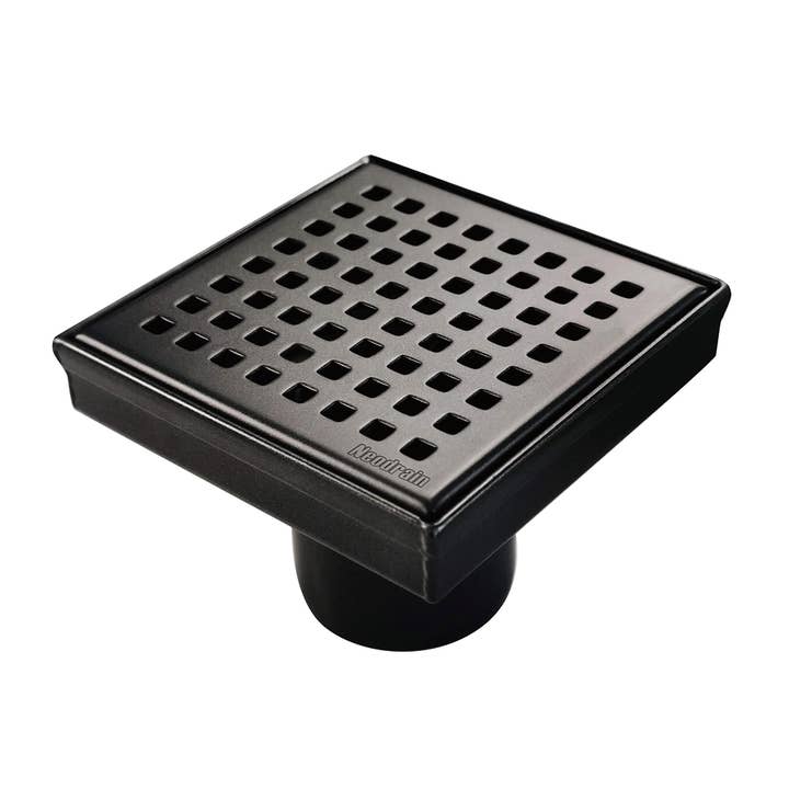 inQbrands – wholesale Bathroom accessory set – 4x4 Stainless Steel Square Shower Drain, Square Pattern