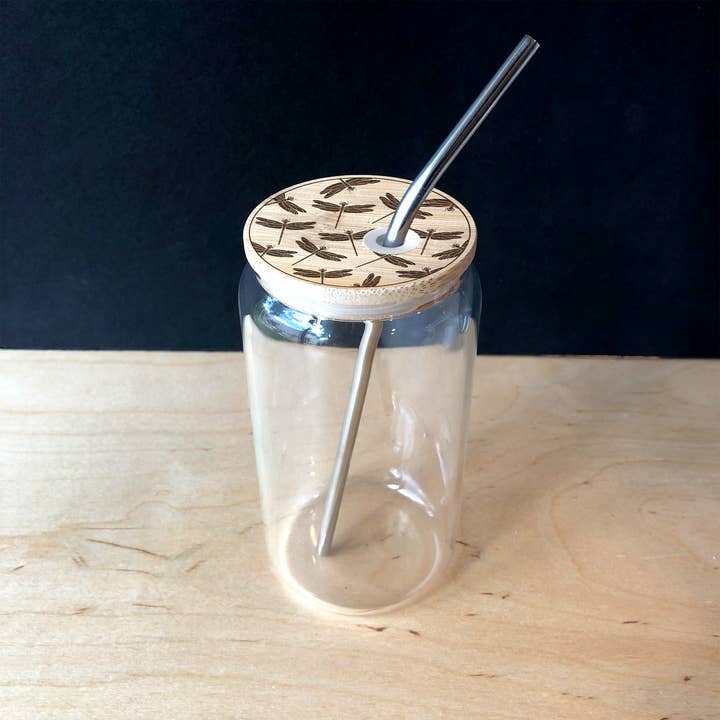 Dragonflies Drinking Jar for wholesale by So Very Lovely