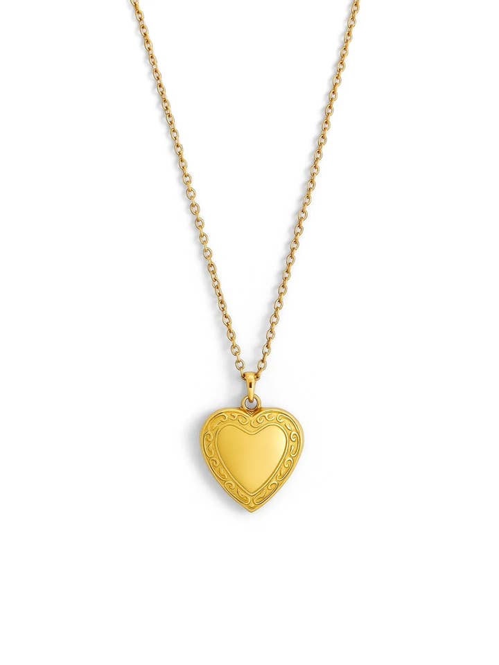 Heart Locket Pendant for wholesale by Sunny Sunday