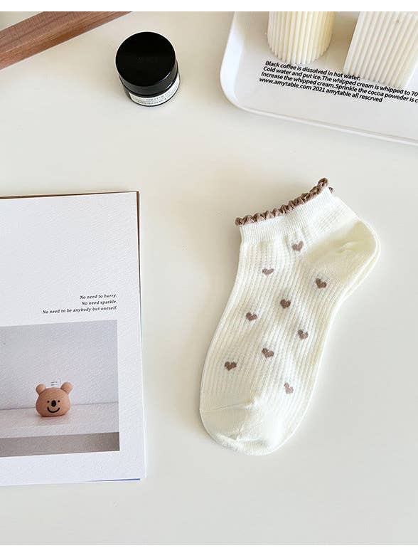 Funkyrel® Atzbranding Limited - Wholesale Socks - Women's - Rufia - Cute and Sweet Brown Bear Ankle Socks4