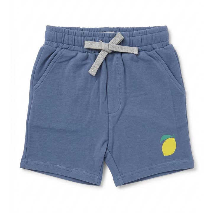 French Terry Shorts - Lemon for wholesale by bug + bean kids