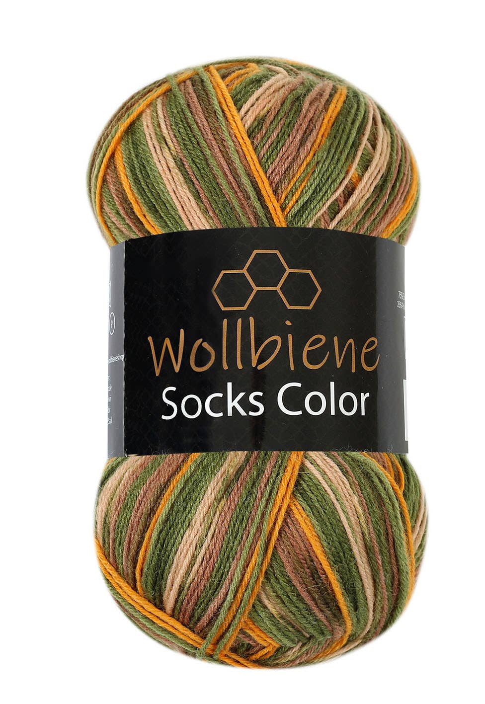 Wollbiene - Venta al por mayor Hilos - Hilo para calcetines Wool Bee Socks Color, 100 g, grosor 4 hebras21