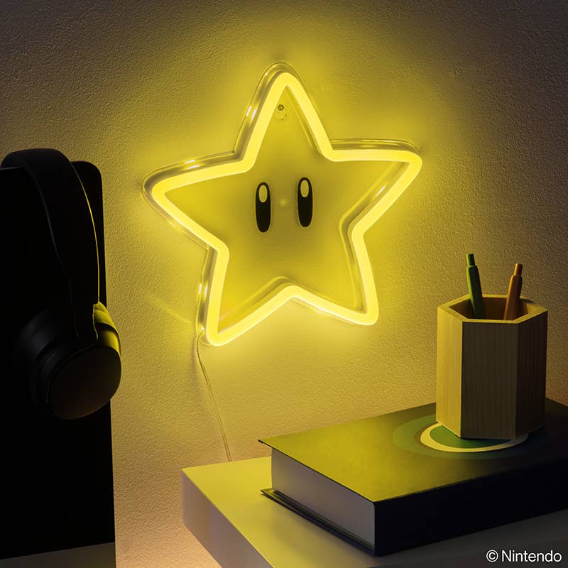 Paladone UK – wholesale Night light – Super Star Wall Mountable LED Neon Light0