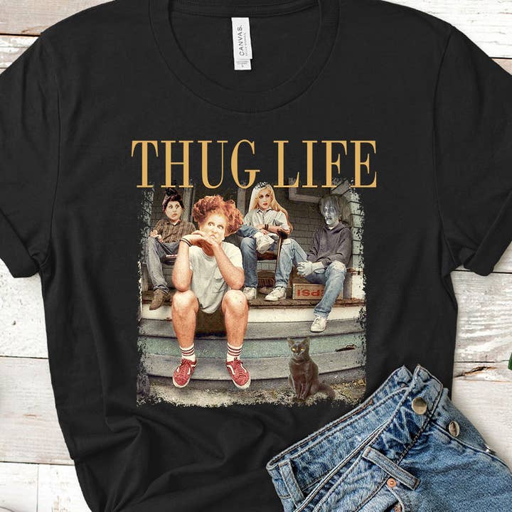 Thug Life Hocus Pocus Inspired - T-shirt graphique d'Halloween pour la vente par House Of Rodan