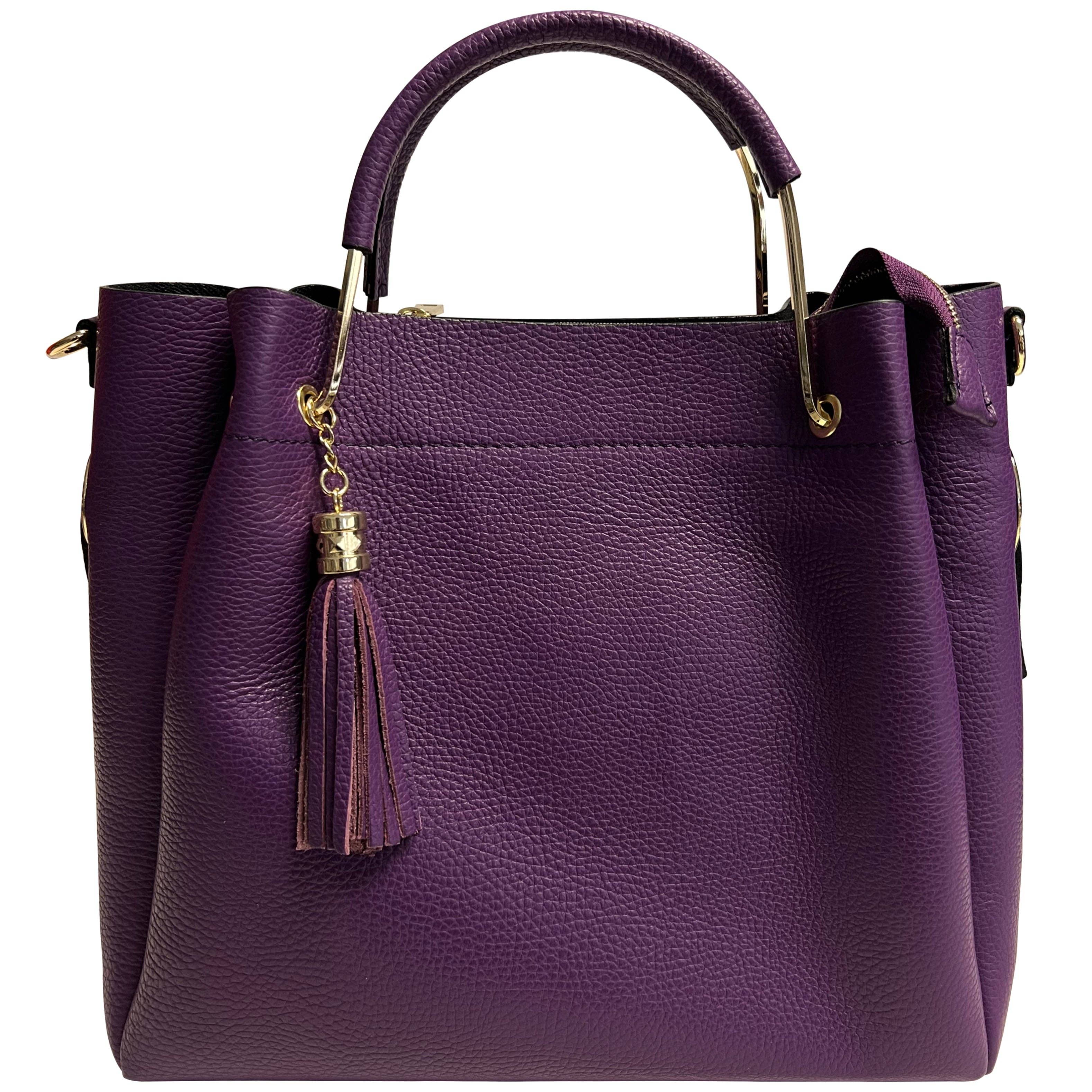 MODARNO – wholesale Top handle bag – women's – Modarno Women's Bucket Bag in Genuine Leather + Inner Bag mo10