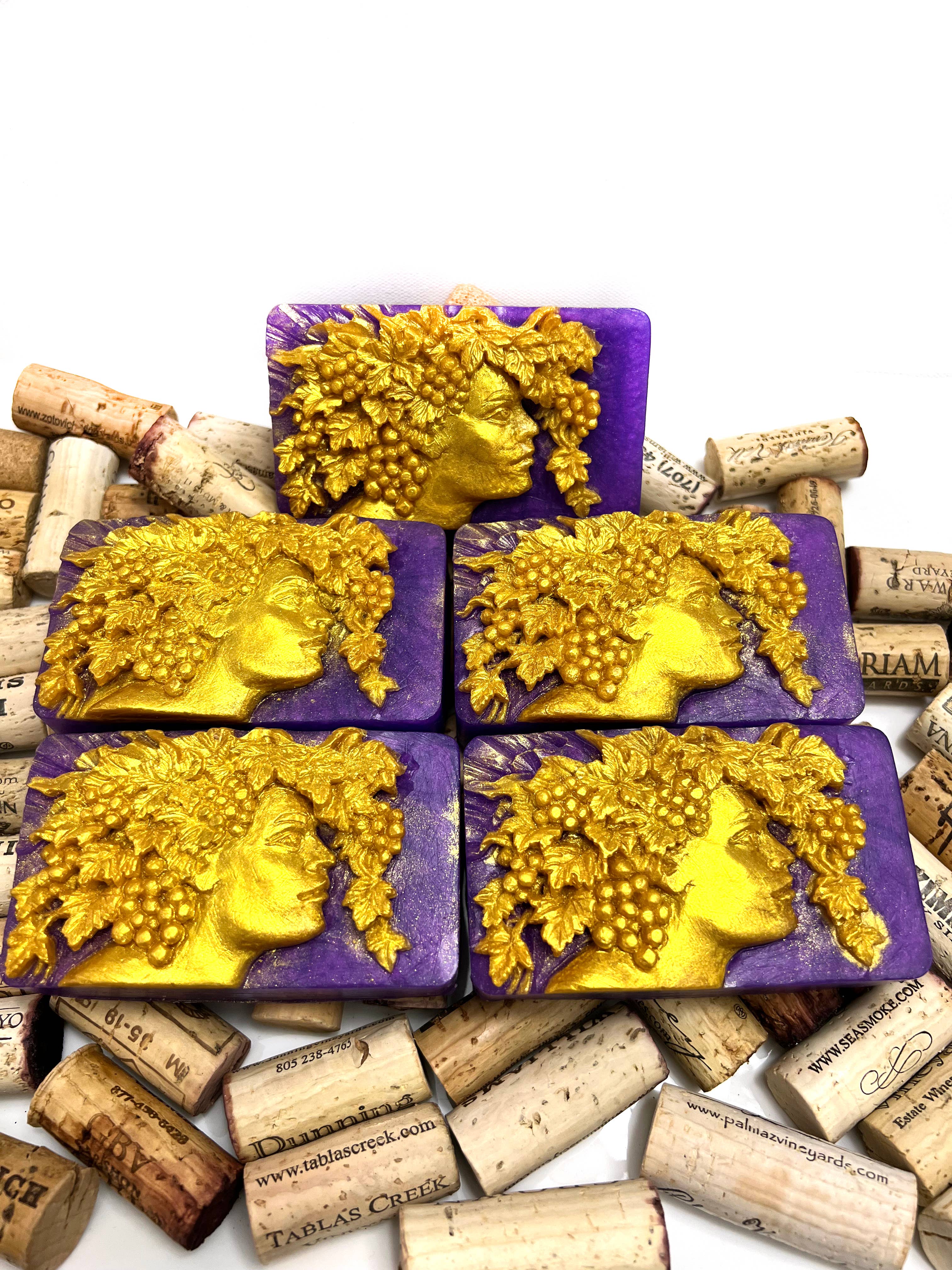 Beach City Boutique - Wholesale Bar Soap - Bacchus Soap, Dionysus god of wine, 5 Bars2