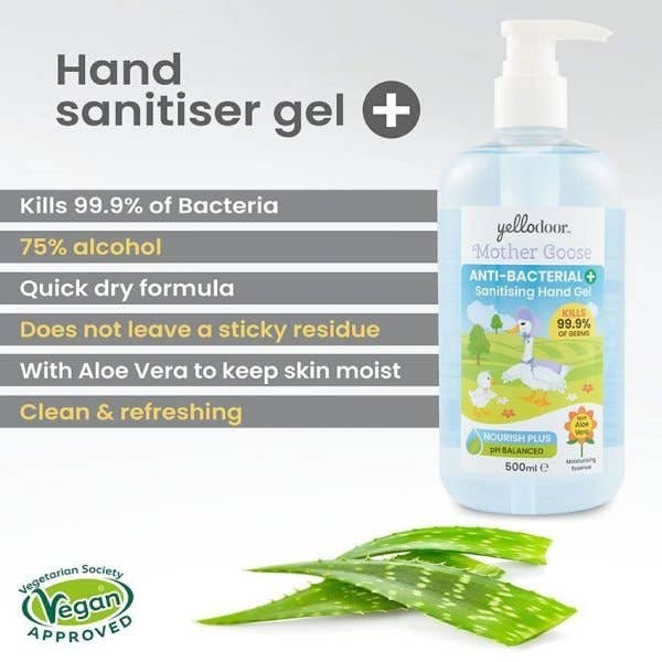Yellodoor – wholesale Hand sanitiser – Yellodoor 75% Alcohol Anti-Bacterial Hand Sanitiser Gel1