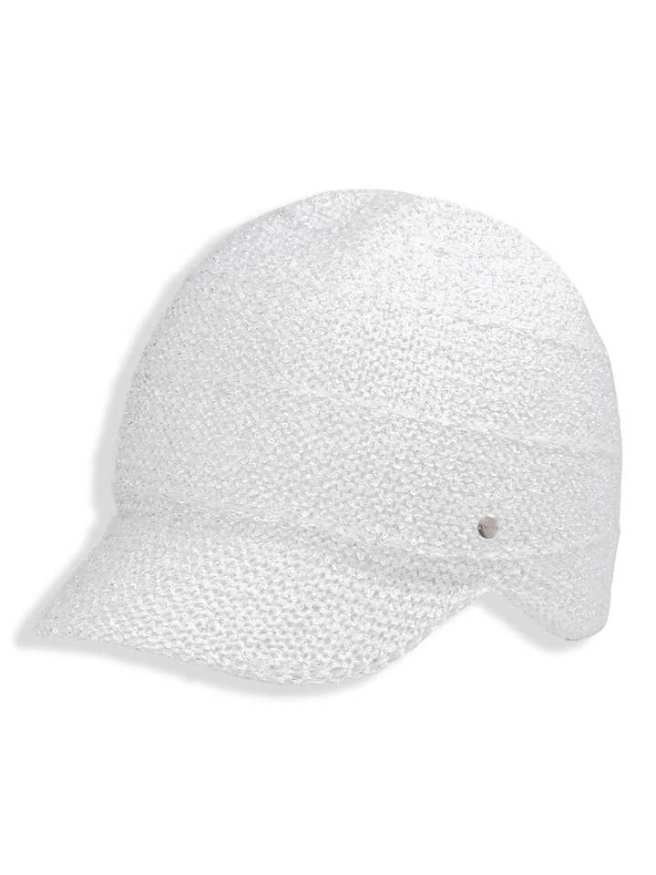 Bonnet en tricot Silver Peak avec cache-oreilles – Femme pour la vente par BRUME