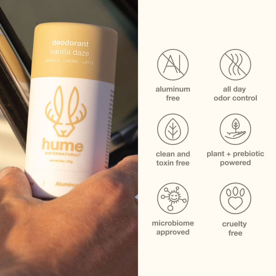 Hume Supernatural - Wholesale Deodorant - Unisex - Plant & Probiotic Deodorant- Vanilla Daze Scent4