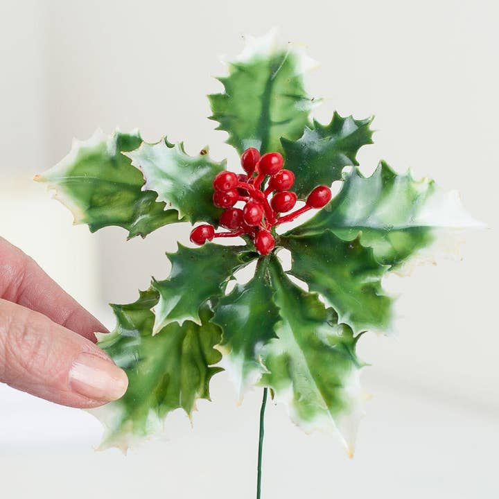 Factory Direct Craft - Wholesale Artificial Flowers - 5" Plastic Holly and Berry Picks (Pack of 36)2