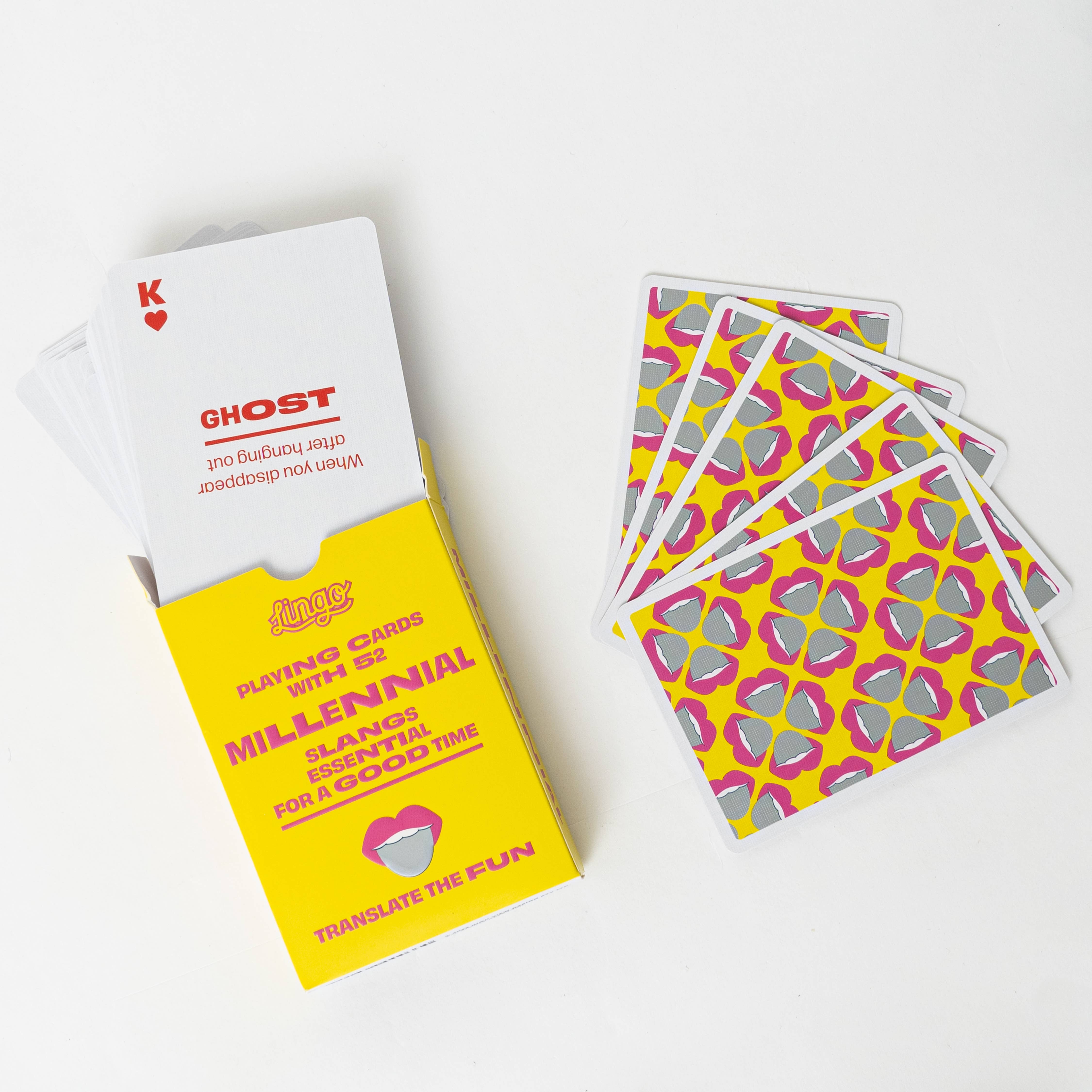 Lingo Playing Cards - Vente Jeu de cartes - Cartes à jouer Millennial Slang9