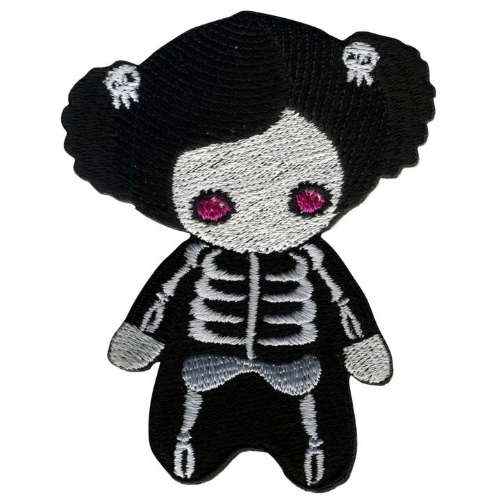 Skeleton Girl Patch for wholesale by Tribal Trade GmbH