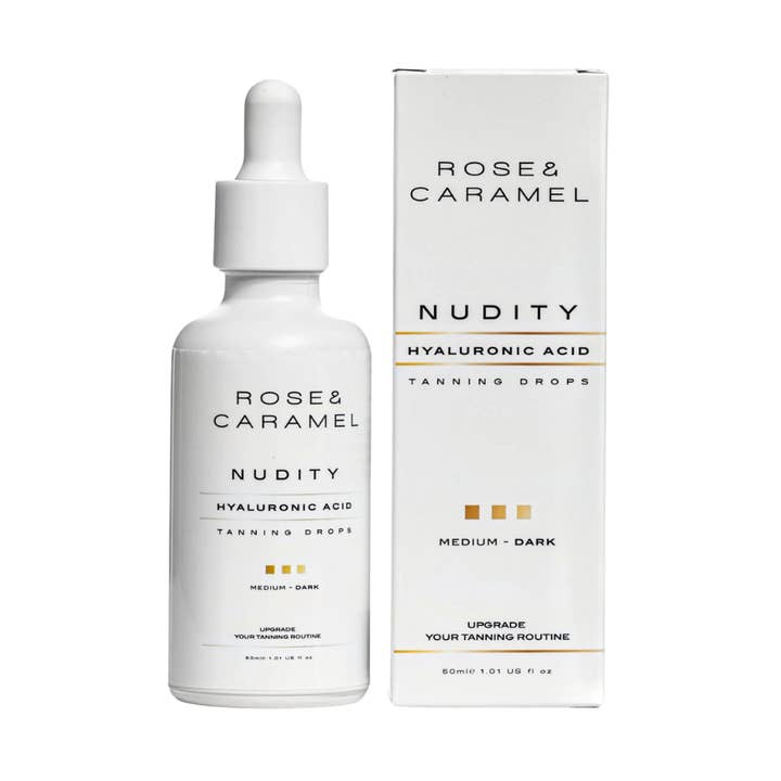 Rose & Caramel – wholesale Self-tanner – Nudity Aqua Hyaluronic Acid Tanning Drops0