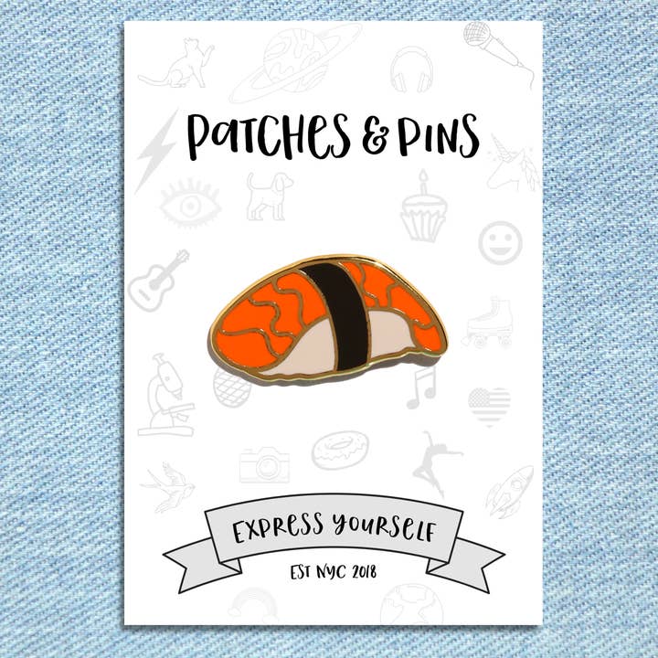 Nigiri Sushi Enamel Pin for wholesale by Patches and Pins