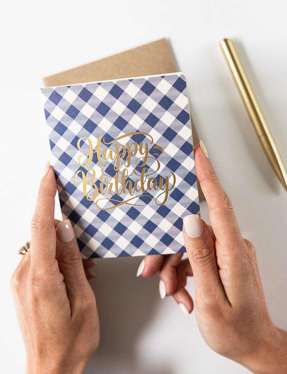 Bespoke Letterpress - Wholesale Birthday card - Happy Birthday (Check)6