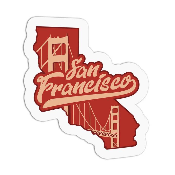 San Francisco Reise-Serie San Francisco Aufkleber für den Großhandel von Girls Printing House