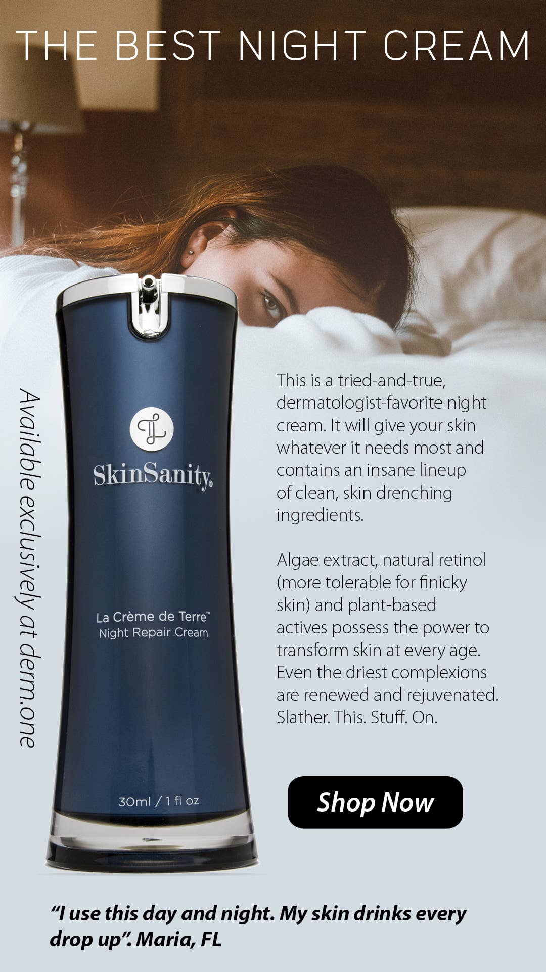 Best Clean Beauty - Wholesale Night Cream - SkinSanity® Le Creme de Terre Night Cream 1 floz2