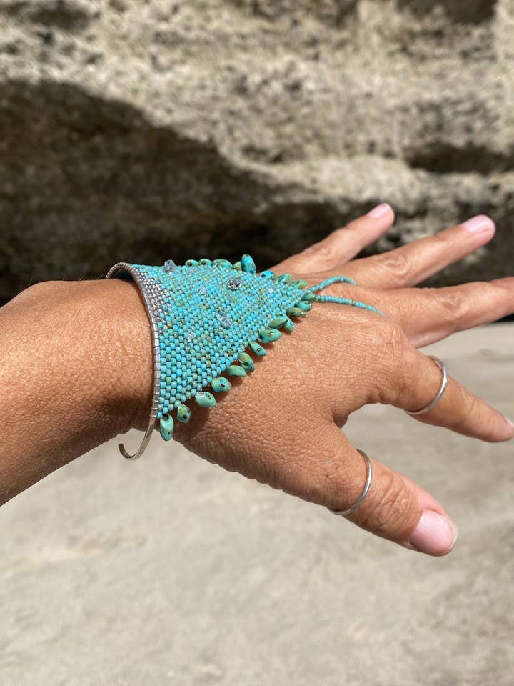 Turkos stjärnslavarmband för wholesale av Naomi Star Designs